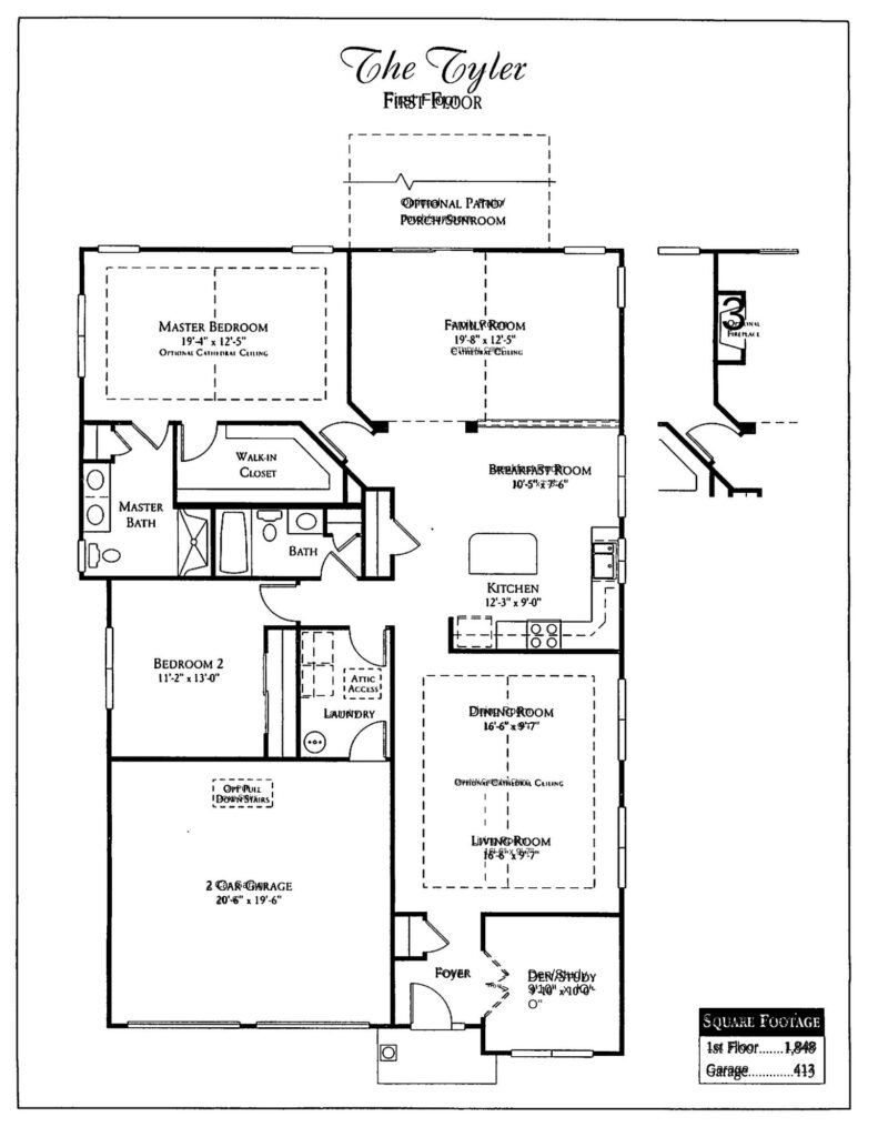 villages of flowers mill tyler floor plan2 - Senior Living Options - 55+