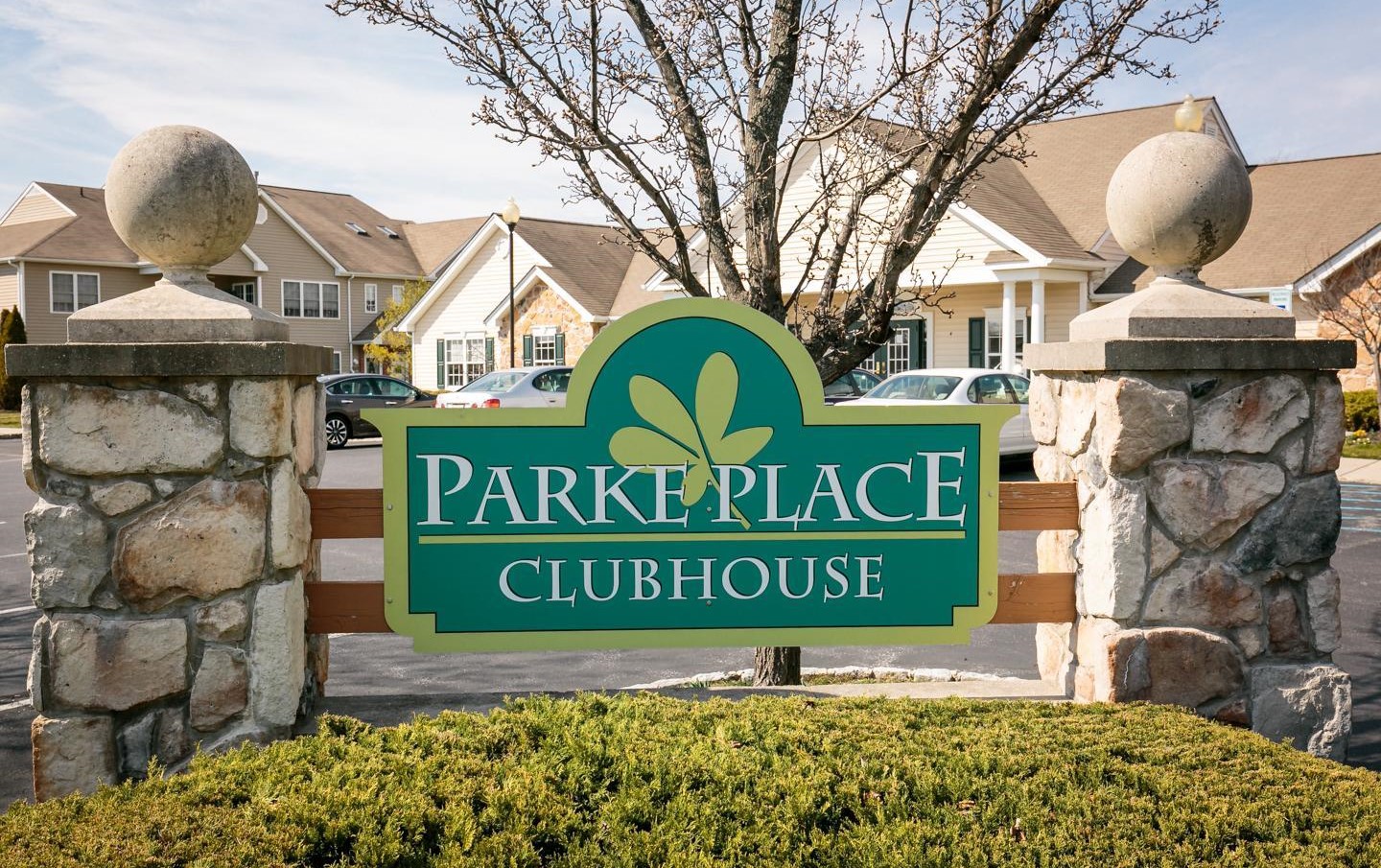 Parke Place Clubhouse Sign - Senior Living Options - 55+